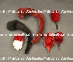France, crinieres et plumets pour casques de sapeurs-pompiers. France, helmet manes and plumes for firefighters. — miniature 2