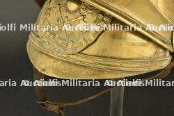 France, casque de sapeur-pompier modele 1852 d'Elbeuf. France, model 1852 firefighter helmet from Elbeuf. — miniature 9