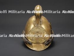 France, casque de sapeur-pompier modele 1855 de Morbecque, pres d'Hazebrouck. France, model 1855 firefighter helmet from Morbecque, near Hazebrouck. — photo 3