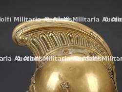 France, casque de sapeur-pompier modele 1855 de Morbecque, pres d'Hazebrouck. France, model 1855 firefighter helmet from Morbecque, near Hazebrouck. — miniature 7