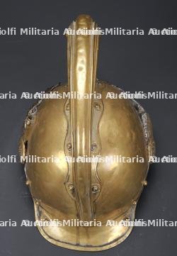 France, casque de sapeur-pompier modele 1855 de Morbecque, pres d'Hazebrouck. France, model 1855 firefighter helmet from Morbecque, near Hazebrouck. — photo 9