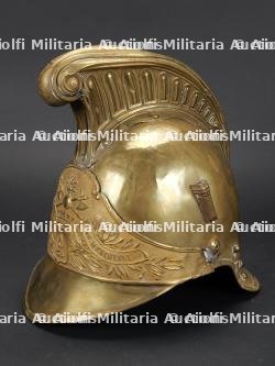 France, casque de sapeur-pompier modele 1855 de Meximieux, dans l'Ain. France, model 1855 firefighter helmet from Meximieux, Ain. — photo 1