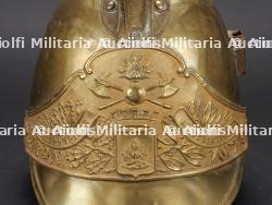 France, casque de sapeur-pompier modele 1855 de Meximieux, dans l'Ain. France, model 1855 firefighter helmet from Meximieux, Ain. — miniature 4