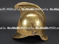 France, casque de sapeur-pompier modele 1855 de Meximieux, dans l'Ain. France, model 1855 firefighter helmet from Meximieux, Ain. — miniature 5