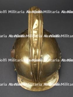 France, casque de sapeur-pompier modele 1855 de Meximieux, dans l'Ain. France, model 1855 firefighter helmet from Meximieux, Ain. — miniature 8