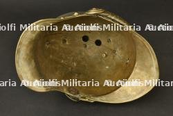 France, casque de sapeur-pompier modele 1855 de Grauves, dans la Marne. France, model 1855 firefighter helmet from Grauves, Marne. — miniature 4