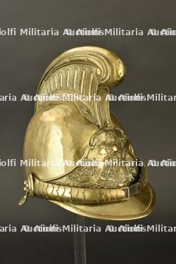 France, casque de sapeur-pompier modele 1855 de Grauves, dans la Marne. France, model 1855 firefighter helmet from Grauves, Marne. — photo 5