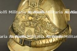 France, casque de sapeur-pompier modele 1855 de Grauves, dans la Marne. France, model 1855 firefighter helmet from Grauves, Marne. — photo 9