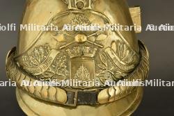 France, casque de sapeur-pompier modele 1855 de Grauves, dans la Marne. France, model 1855 firefighter helmet from Grauves, Marne. — photo 10