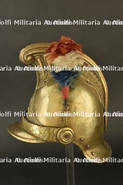 France, casque de sapeur-pompier modele 1855 de Paris. France, model 1855 firefighter helmet from Paris. — miniature 10