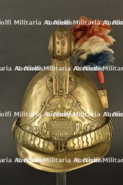 France, casque de sapeur-pompier modele 1855 de Paris. France, model 1855 firefighter helmet from Paris. — miniature 13
