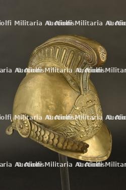 France, casque de sapeur-pompier modele 1855 de Laxou, en Meurthe-et-Moselle. France, model 1855 firefighter helmet from Laxou, Meurthe-et-Moselle. — miniature 3