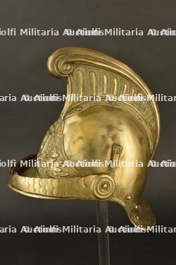 France, casque de sapeur-pompier modele 1855 de Belleme, dans l'Orne. France, model 1855 firefighter helmet from Belleme, Orne. — photo 8