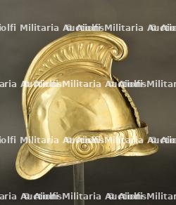 France, casque de sapeur-pompier modele 1855 de Grignoncourt, dans les Vosges. France, model 1855 firefighter helmet from Grignoncourt, Vosges. — photo 3