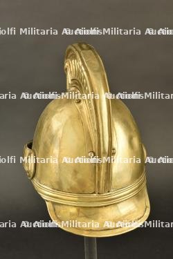 France, casque de sapeur-pompier modele 1855 de Grignoncourt, dans les Vosges. France, model 1855 firefighter helmet from Grignoncourt, Vosges. — photo 4