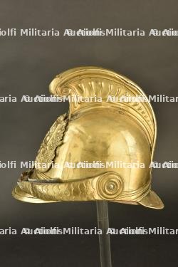 France, casque de sapeur-pompier modele 1855 de Grignoncourt, dans les Vosges. France, model 1855 firefighter helmet from Grignoncourt, Vosges. — photo 5