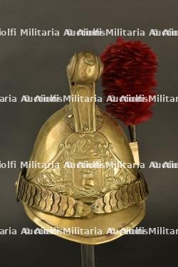 France, casque de sapeur-pompier modele 1855 de Noidant-Chatenoy, en Haute-Marne. France, model 1855 firefighter helmet from Noidant-Chatenoy, Haute-Marne. — photo 1