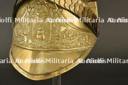 France, casque de sapeur-pompier modele 1855 de Noidant-Chatenoy, en Haute-Marne. France, model 1855 firefighter helmet from Noidant-Chatenoy, Haute-Marne. — miniature 4