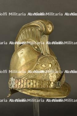 France, casque de sapeur-pompier modele 1872 de Concarneau. France, model 1872 firefighter helmet from Concarneau. — photo 2