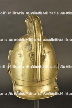 France, casque de sapeur-pompier modele 1872 de Concarneau. France, model 1872 firefighter helmet from Concarneau. — photo 5