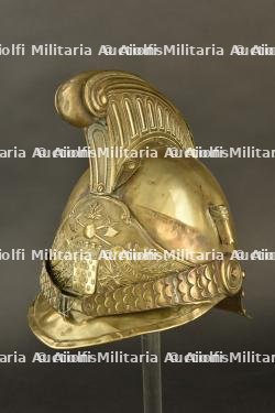 France, casque de sapeur-pompier modele 1872 de Concarneau. France, model 1872 firefighter helmet from Concarneau. — miniature 7