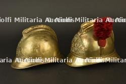 France, lot de deux casques de sapeurs-pompiers de Paris et de Saint-Ouen. France, group of two firefighter helmets from Paris and Saint-Ouen. — photo 9