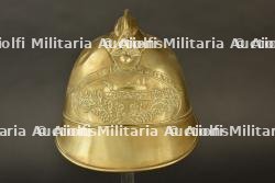 France, casque de sapeur-pompier des Chemins de fer de l'etat. France, firefighter helmet of the State Railways.