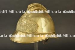 France, casque de sapeur-pompier des Chemins de fer de l'etat. France, firefighter helmet of the State Railways. — miniature 3