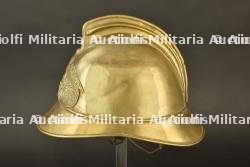 France, casque de sapeur-pompier des Chemins de fer de l'etat. France, firefighter helmet of the State Railways. — miniature 4