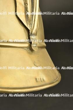 France, rare casque de sapeur-pompier de Paris, modele 1908. France, rare model 1908 Paris firefighter helmet. — photo 2