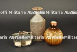 France, grenade extinctrice et objets divers. France, fire-extinguishing grenade and miscellaneous items.