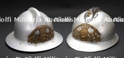 France, casques de sapeurs-pompiers de Saint-Mard-sur-Auve, dans la Marne. France, firefighter helmets from Saint-Mard-sur-Auve, Marne.