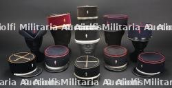 France, important lot de onze kepis de pompiers. France, large group of eleven firefighter kepis.