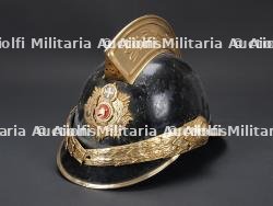 Grece, casque d'officier de sapeurs-pompiers. Greece, firefighter officer's helmet.