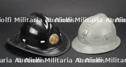 Irak, casque de pompier. Iraq, firefighter helmet.