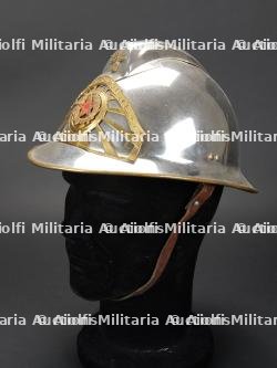 Maroc, casque de sapeur-pompier modele 1933. Morocco, model 1933 firefighter helmet.