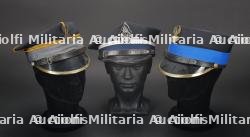 Pologne, lot de trois casquettes Rogatywka de sapeurs-pompiers. Poland, group of three firefighter Rogatywka caps.