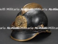 Tchecoslovaquie, casque de sapeur-pompier. Czechoslovakia, firefighter helmet.