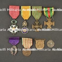 Ensemble de médailles françaises de la 1ère guerre