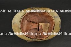 Casque Adrian modèle 1915 d'infanterie coloniale peinture moutarde — photo 4