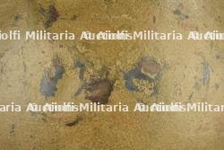 Casque Adrian modèle 1915 d'infanterie coloniale peinture moutarde — miniature 6
