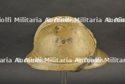 Casque Adrian modèle 1915 d'infanterie coloniale peinture moutarde — photo 7