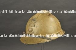 Casque Adrian modèle 1915 d'infanterie coloniale peinture moutarde — miniature 10