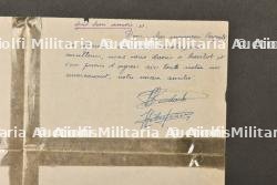 Lettre autographe des aviateurs Denis Boudard et Jean Hebert ayant rejoint l'Angleterre en dérobant un avion allemand à Caen en 1941. — miniature 3