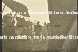 Lot de 8 rares photos de l'Hauptmann von Geyer racompagné par le Lt Minier de l'escadrille BR35 après la signature de l'armistice.