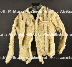 Sous-veste en peau de mouton du pilote Clément Noger de l'escadrille BR35