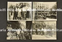 Un lot de 4 photos de presse de la libération de Paris