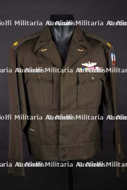 Combinaison de vol retaillée en blouson ike d'officier