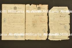 Ensemble de diplômes du 4ème Régiment de Voltigeurs de la Garde Impériale. Second Empire
