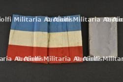 Brassard tricolore des Croix de feu et miroir du PSF — photo 2